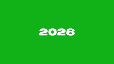 2026 animation on green screen 스톡 동영상 332953900