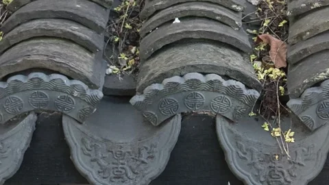 2026 Aug 01, Jiaxing. Close-up view of weathered carved traditional East Asian Stock Footage 344756721