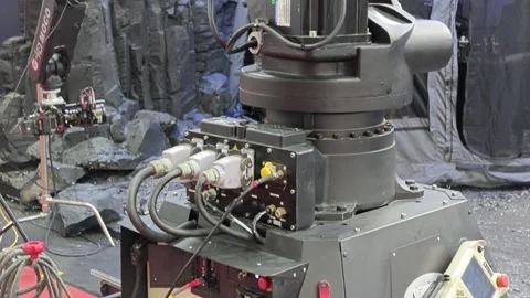2026 Aug 20, Beijing. BIRTV Close-ups of industrial robotic machinery components Stock Footage 344835009