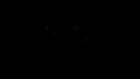 2026 Blue Neon animation Typography on Dark Background for New Year Stock Footage 322085448