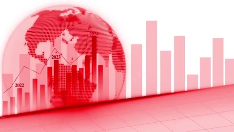 2026 Digital globe with teal data visualization animation Video stock 328219110