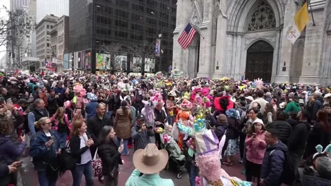 2026 Easter Sunday Bonnet Parade 12 Stock-Footage 332178438