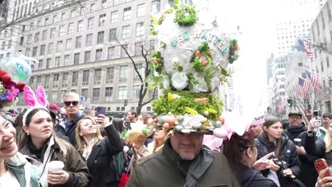 2026 Easter Sunday Bonnet Parade 11 Stock Footage 332178442