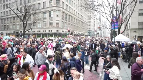 2026 Easter Sunday Bonnet Parade 10 Stock Footage 332178447