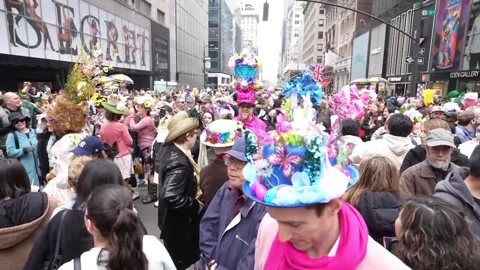 2026 Easter Sunday Bonnet Parade 5 Stock Footage 332178454