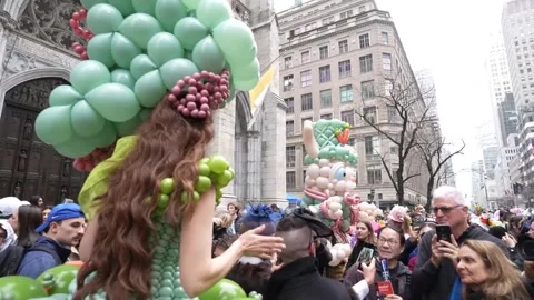 2026 Easter Sunday Bonnet Parade 2 Stock Footage 332178457