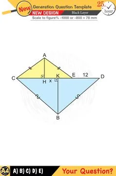 2026, Geometry, geometric concepts, numerical lessons, editable Stock Illustration