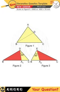 2026, Geometry, geometric concepts, numerical lessons, editable Stock Illustration