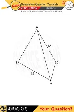2026, Geometry, geometric concepts, numerical lessons, editable Stock Illustration