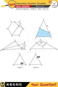 2026, Geometry, geometric concepts, numerical lessons, editable Stock Illustration