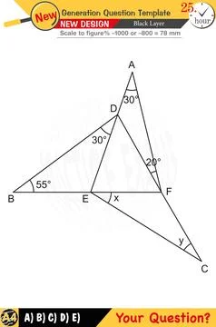 2026, Geometry, geometric concepts, numerical lessons, editable Stock Illustration