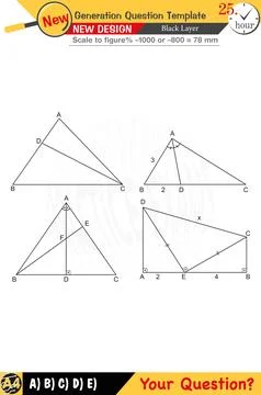 2026, Geometry, geometric concepts, numerical lessons, editable Stock Illustration