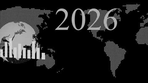 2026 Global Economic Forecast Visualization Animation Stock-Footage 325237515