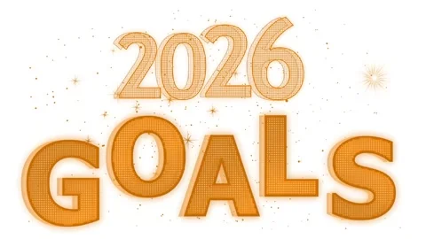 2026 Goals count down animation, Minimalist 2026 goals animated background Stock Footage 328421287