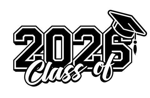 2026 graduate class logo Stock Illustration