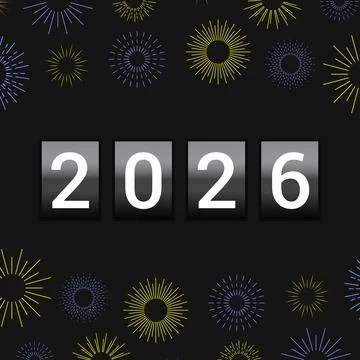 2026 Happy new year countdown. New Year Countdown Background. Happy new year Stock Illustration