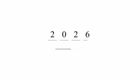 2026 Loading Animation – Modern Progress Bar Countdown, Smooth Year Transition. Stock Footage 321612383