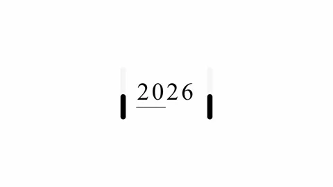 2026 Loading Animation – Modern Progress Bar Countdown, Smooth Year Transition. Stock-Footage 321612415