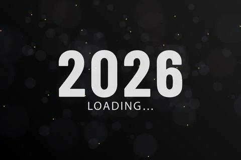 2026 Loading New Year is Coming Stock Illustration