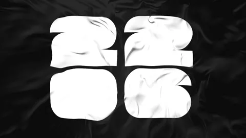 2026 logo flag wave animation Stock Footage 322561365