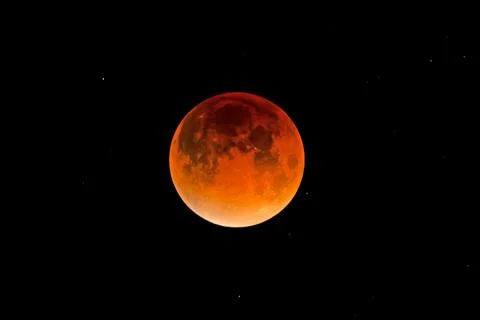 2026 Lunar Eclipse over Idaho Stock Photos