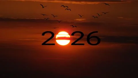 2026 new year concept. Stock Photos