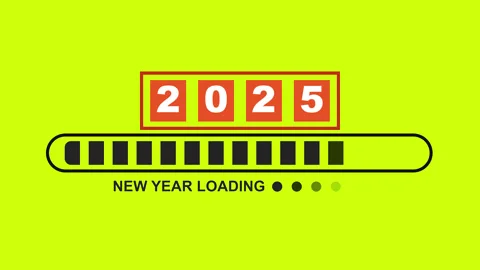 2026 New Year Loading Animation with Progress Bar on Green Screen. Happy New Yea Stock Footage 321611169
