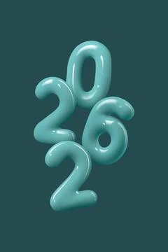 2026 New Year numbers. Stock Illustration