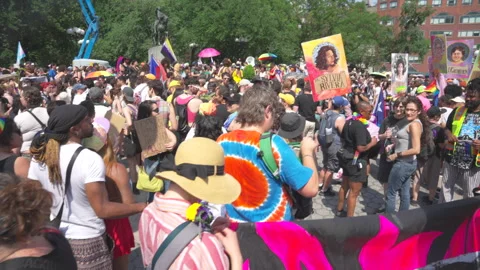 2026 Queer Liberation March opened at Union Square in NYC 스톡 동영상 341964737