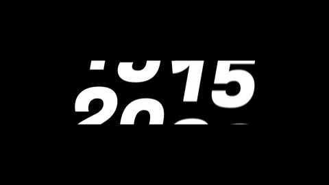 2026 Scrolling Progression Timeline Animation on Black Screen 스톡 동영상 320149205