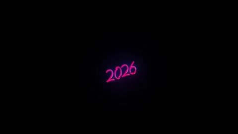 2026 Text Animation | New Year Motion Graphic MP4 Stock Footage 322517413