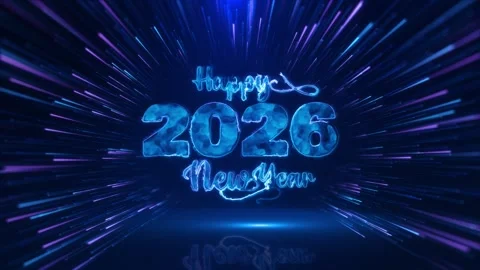 2026 Text Design Typography animation Element New Year 2026 Social Media Post Stock Footage 333905784
