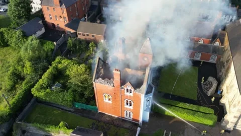 20260628 Downpatrick Convent Fire 02 of 12 (Sequence 01) Stock Footage 340451825