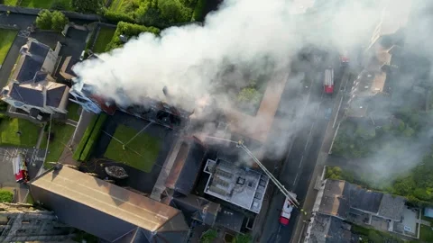 20260628 Downpatrick Convent Fire 08 of 12 (Sequence 09) Stock Footage 340451841