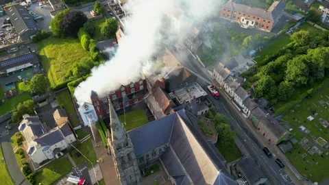 20260628 Downpatrick Convent Fire 09 of 12 (Sequence 10) Stock Footage 340451838