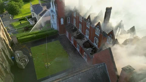 20260628 Downpatrick Convent Fire 12 of 12 (Sequence 13) Stock Footage 340451798