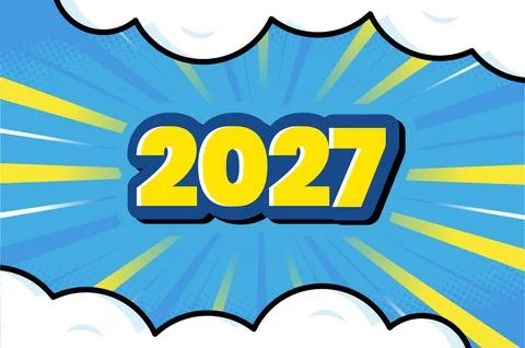 2027 Comic Background Style Design Stock Illustration