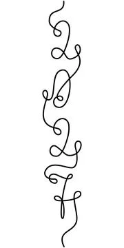 2027 Date One Continuous Line Vertical Minimalist Flat Design New Year Greeting Illustrazione stock
