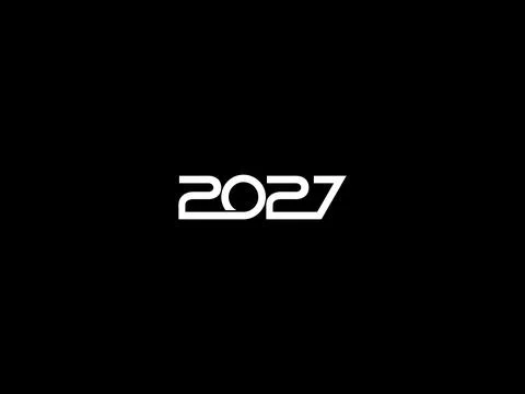 2027 Design Illustration, flat style, simple, memorable and eye catching Stock Illustration