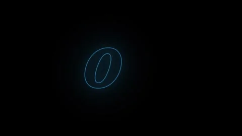 2027 Glowing neon number two symbols isolated on black background 스톡 동영상 336263032