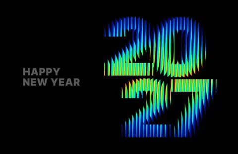2027 New Year logo and number design. Stock Illustration