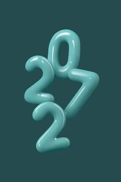 2027 New Year numbers. Stock Illustration