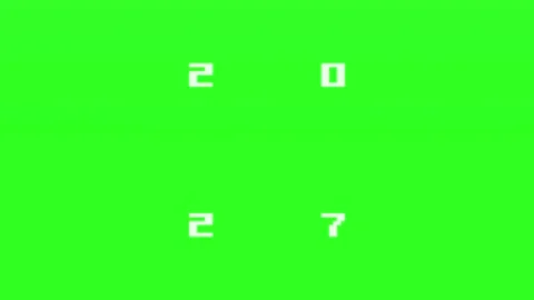 2027 text animation on green screen background Stock-Footage 345581855