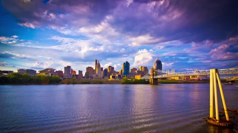 203 Cincinnati in Time Stock Footage 32286561