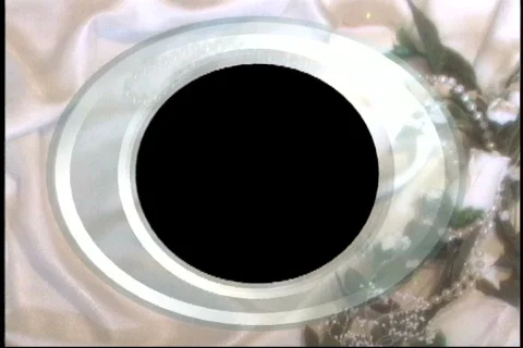 2038 Crystal Oval Frame Background Stock Footage 813288