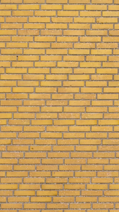 203_Yellow brick wall texture pattern.mp4 Stock Footage 347072773