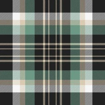 20s background check plaid, soft pattern vector seamless. Slim fabric tarta.. Stock Illustration