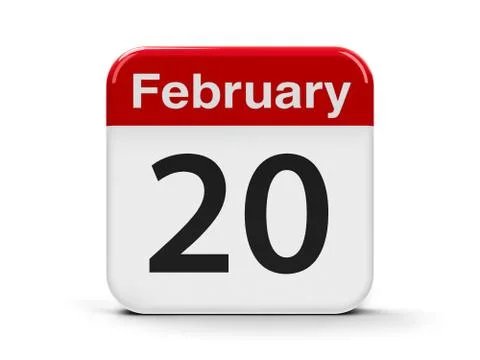 20th February Stock Illustration