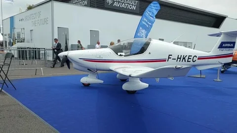 On 20th June,2023. Elixir Aircraft displayed at Paris Airshow. Vídeo Stock 342722635