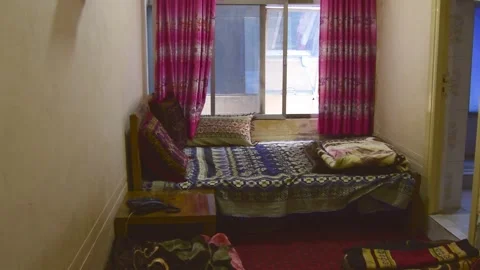 20th october, 2024: poor standard basic quality casual double room in Afgha.. Stock Footage 279656348